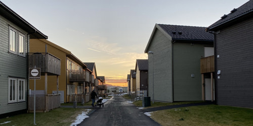 gate med hus på sidene fra Tiller hageby